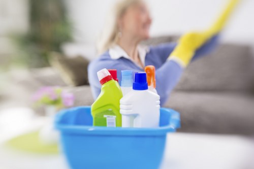 Deep carpet cleaning service in Streatham treating a home carpet surface