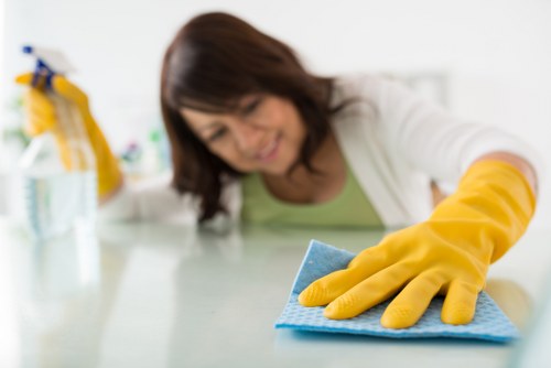 Local cleaners preparing a Streatham flat for end of tenancy handover
