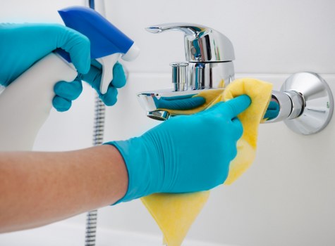 Thorough kitchen degreasing and surface cleaning