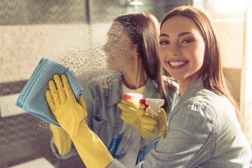 Stairwell and landing cleaning in a Streatham apartment block