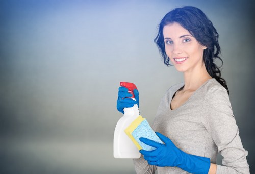 Local Streatham cleaning team working in a flat